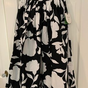 Kate Spade Black and White Midi Skirt